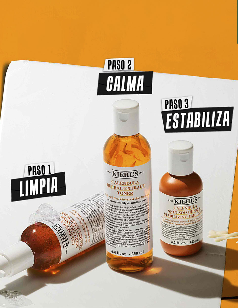 Tónico facial Calendula Herbal Extract Kiehl's Toner calma y refresca la piel