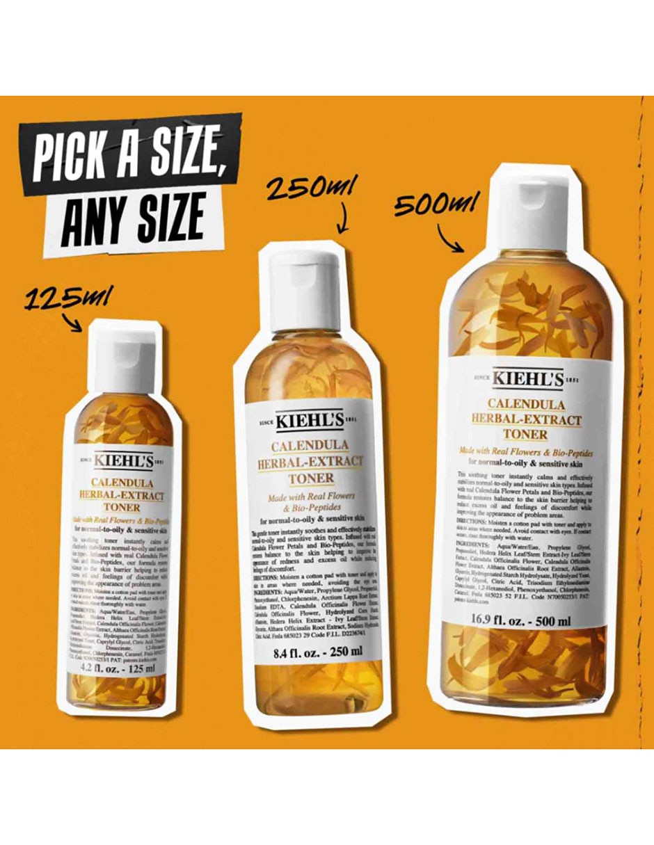 Tónico facial Calendula Herbal Extract Toner Calma y refresca la piel Tónico facial Calendula Herbal Extract Toner Calma y refresca la piel