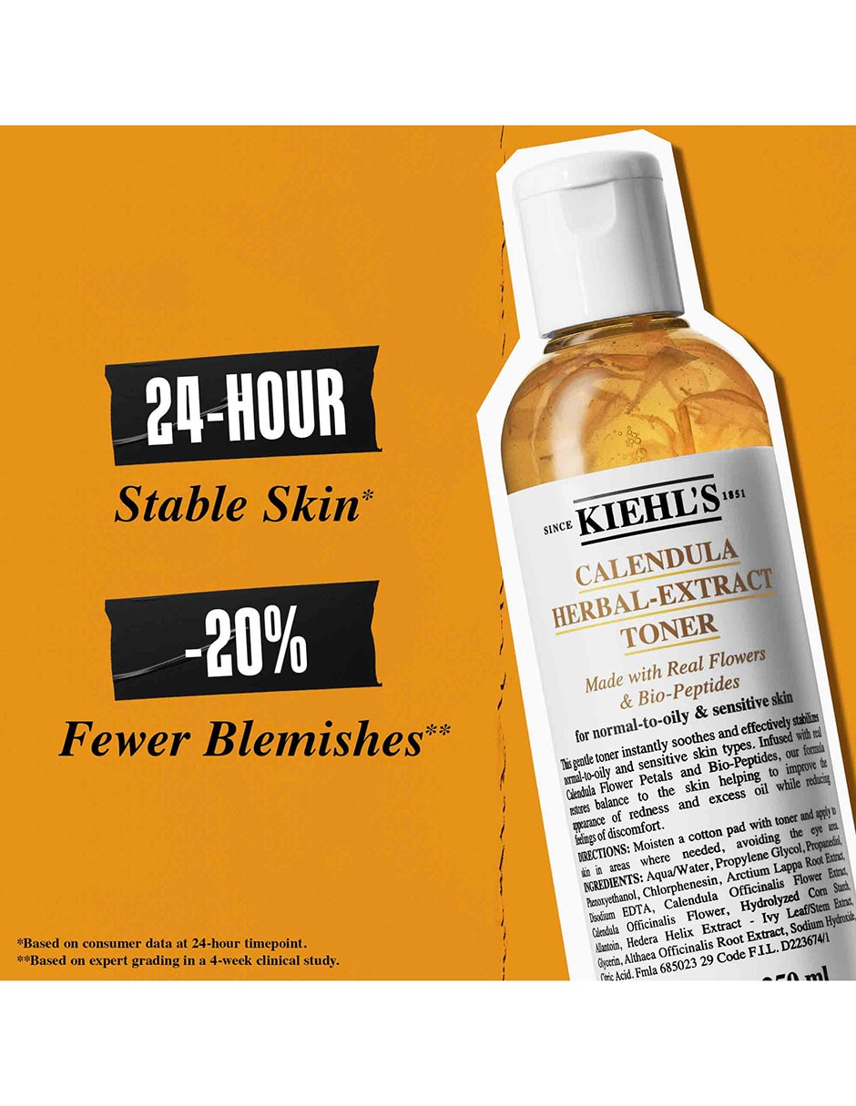 Tónico facial Calendula Herbal-Extract Toner Calma y refresca la piel 5