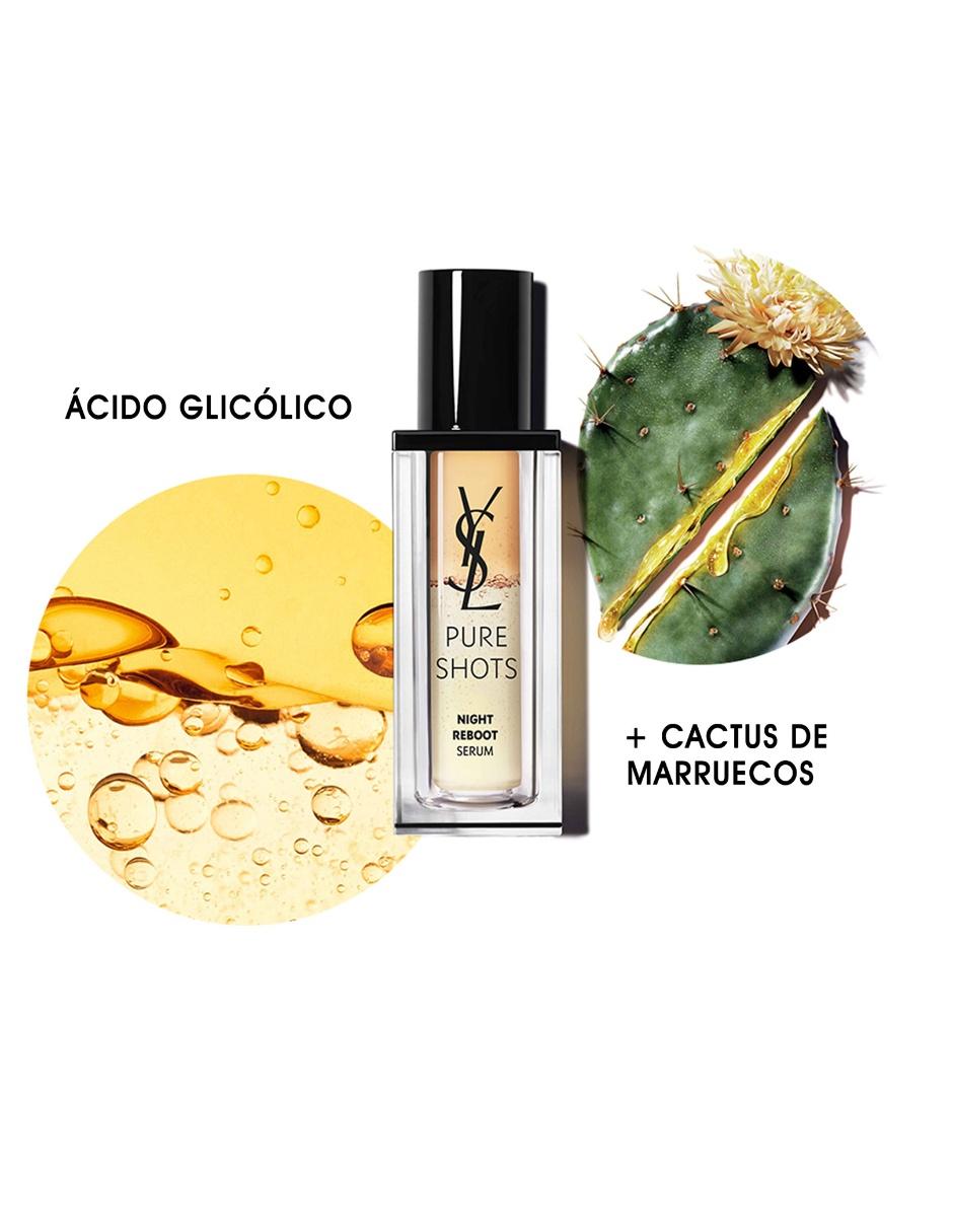 Sérum antiedad facial Night Reboot Yves Saint Laurent Pure Shots Refill todo tipo de piel