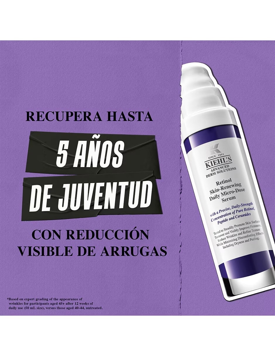 Sérum antiedad facial Retinol Skin-Renewing Daily Micro-Dose Kiehl's todo tipo piel