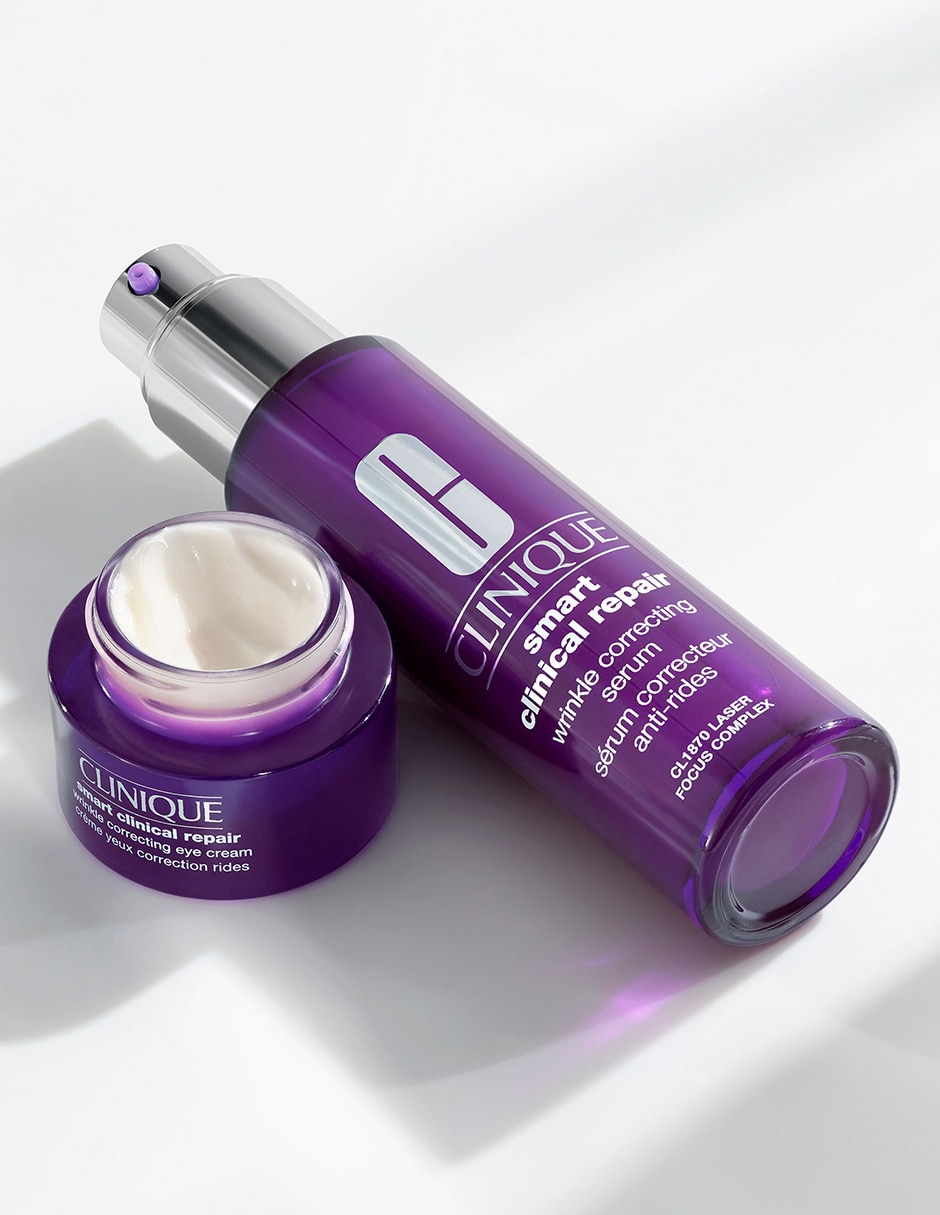 Crema para ojos recomendada para prevenir signos de la edad día y noche Clinique Smart Clinical para todo tipo piel