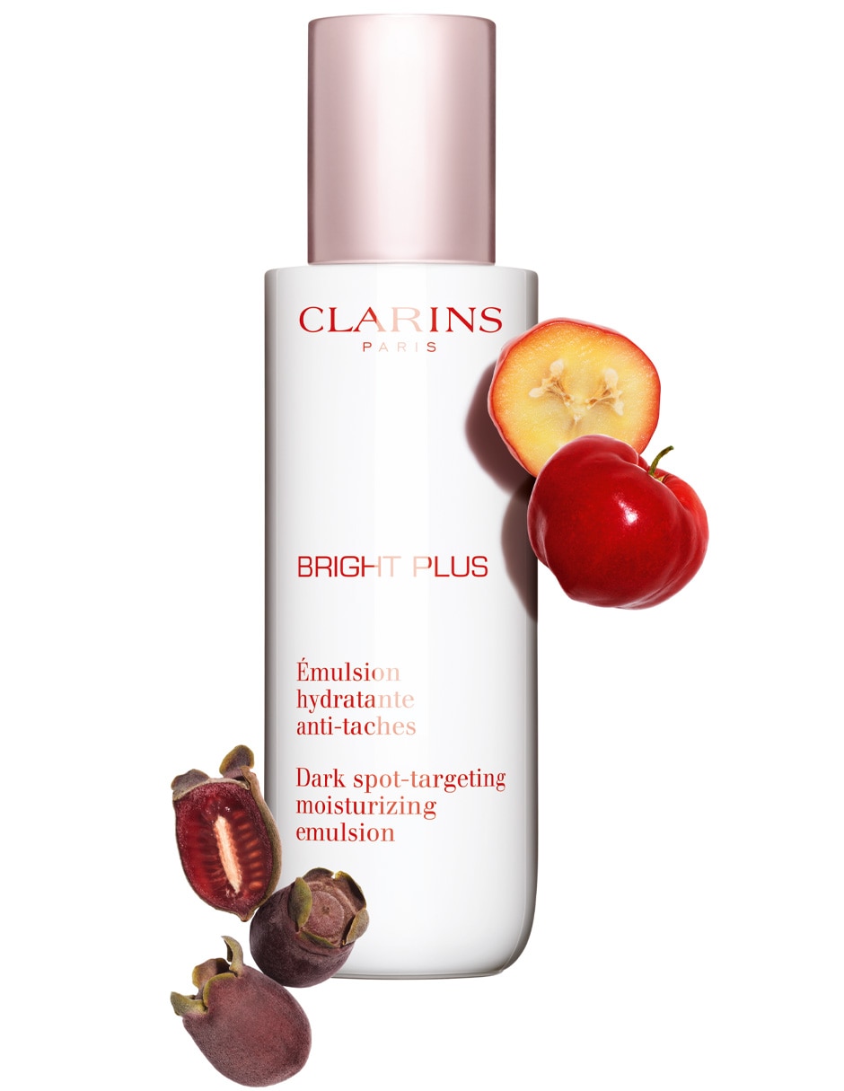 Crema facial recomendada para hidratar día y noche Emulsion Bright Plus Clarins todo tipo piel