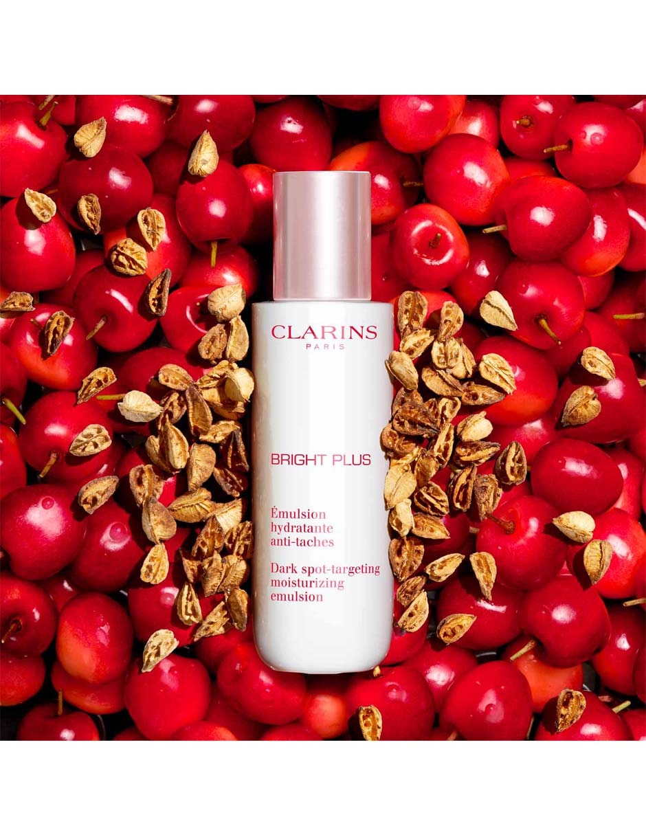 Crema facial recomendada para hidratar día y noche Emulsion Bright Plus Clarins todo tipo piel