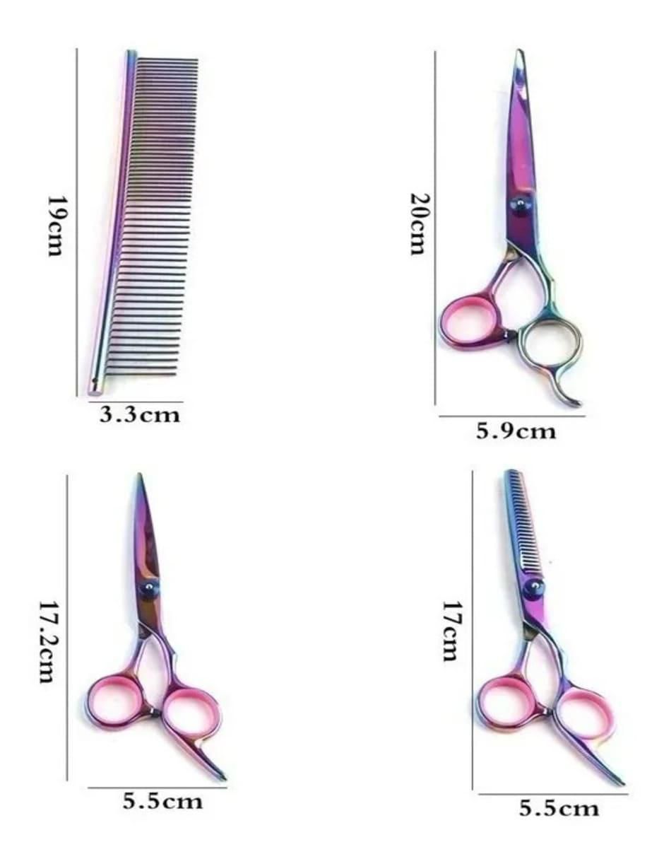 Tijeras para peluquería Genérica punta redonda y puntiaguda 3