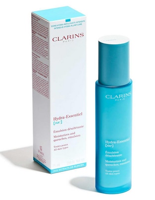 Crema para rostro y cuerpo recomendada para hidratar de día He Emulsion Clarins Hydra Essentiel para piel normal