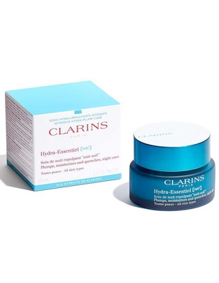 Crema para rostro y cuerpo recomendada para hidratar de noche Clarins Hydra Essentiel todo tipo piel