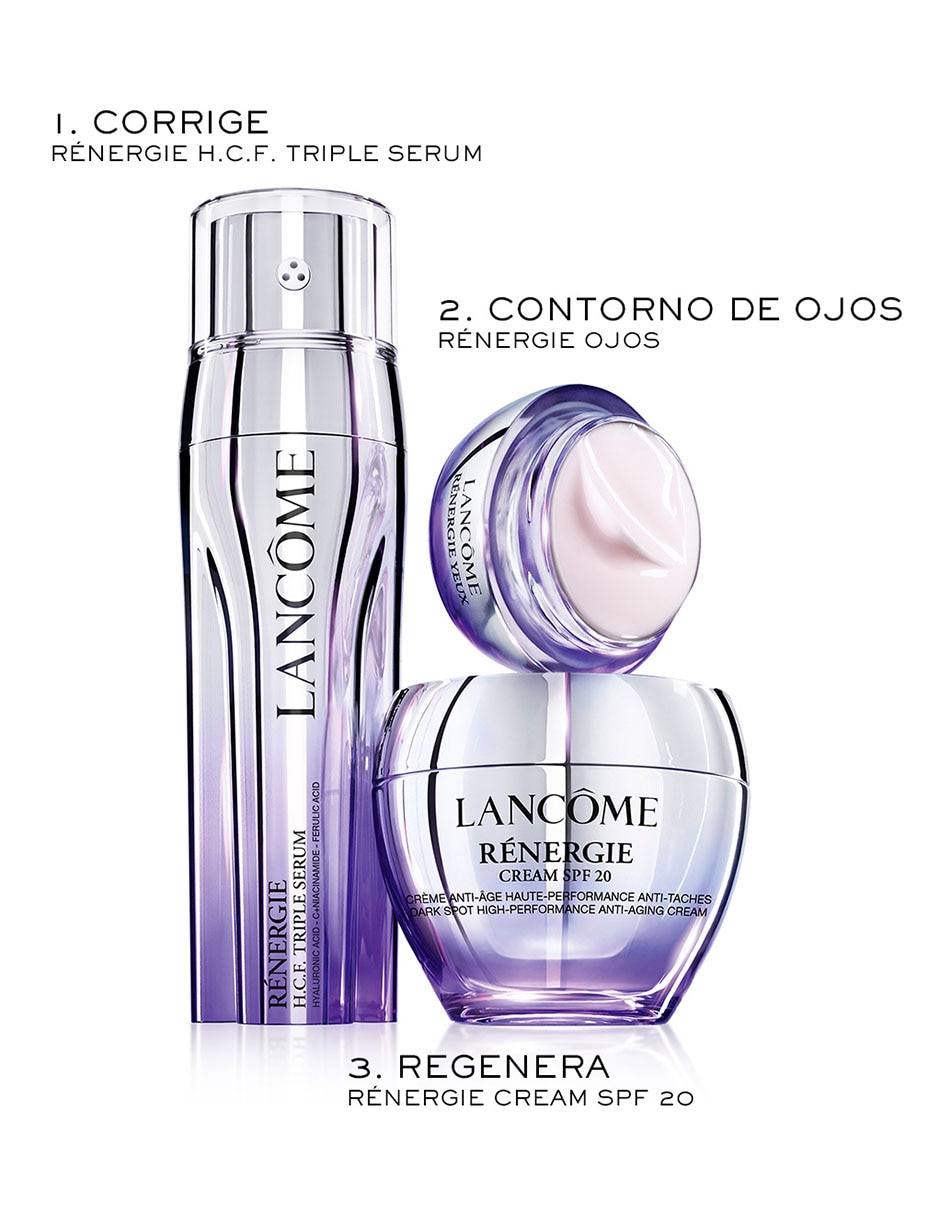 Crema facial recomendada para reafirmar día y noche Rénergie Cream Spf 20 Lancôme todo tipo piel 5