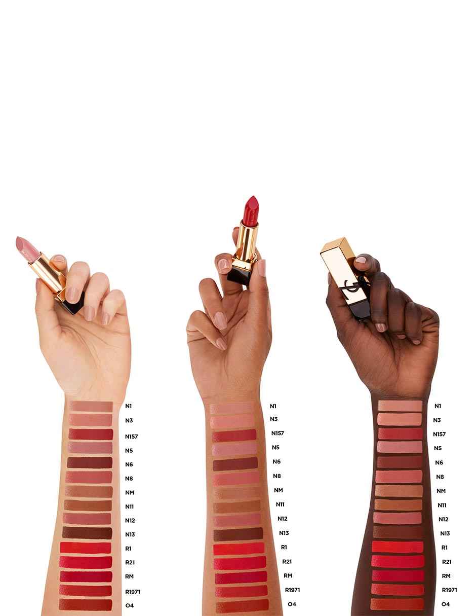 Labial satinado Yves Saint Laurent Rouge Pur Couture 4