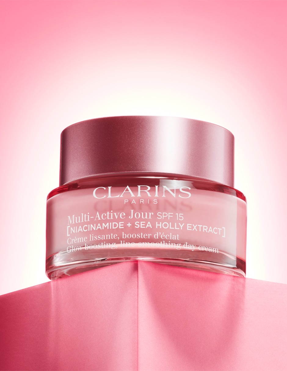 Crema facial recomendada para prevenir signos de la edad de día Clarins para todo tipo piel