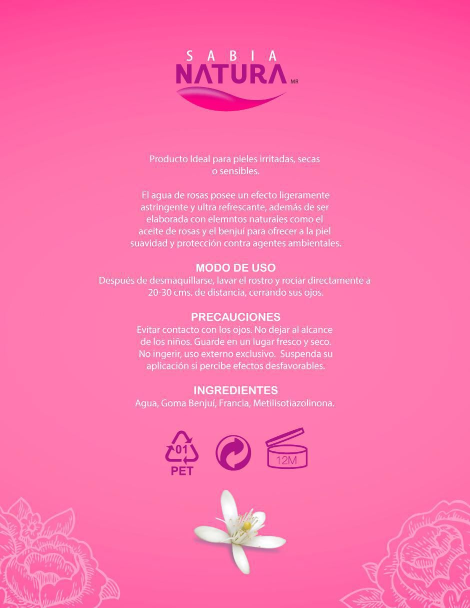Body mist Agua De Rosas Con Benjuí para mujer 2