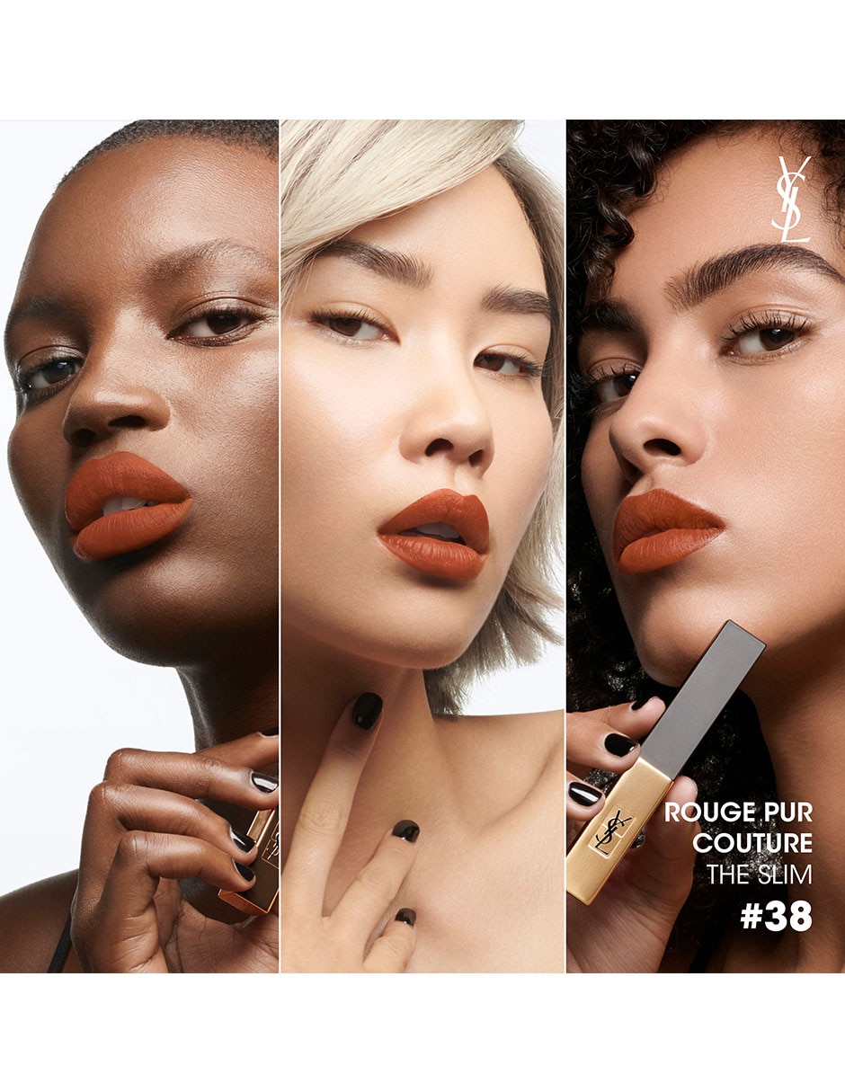 Labial mate Yves Saint Laurent Rouge Pur Couture The Slim 4