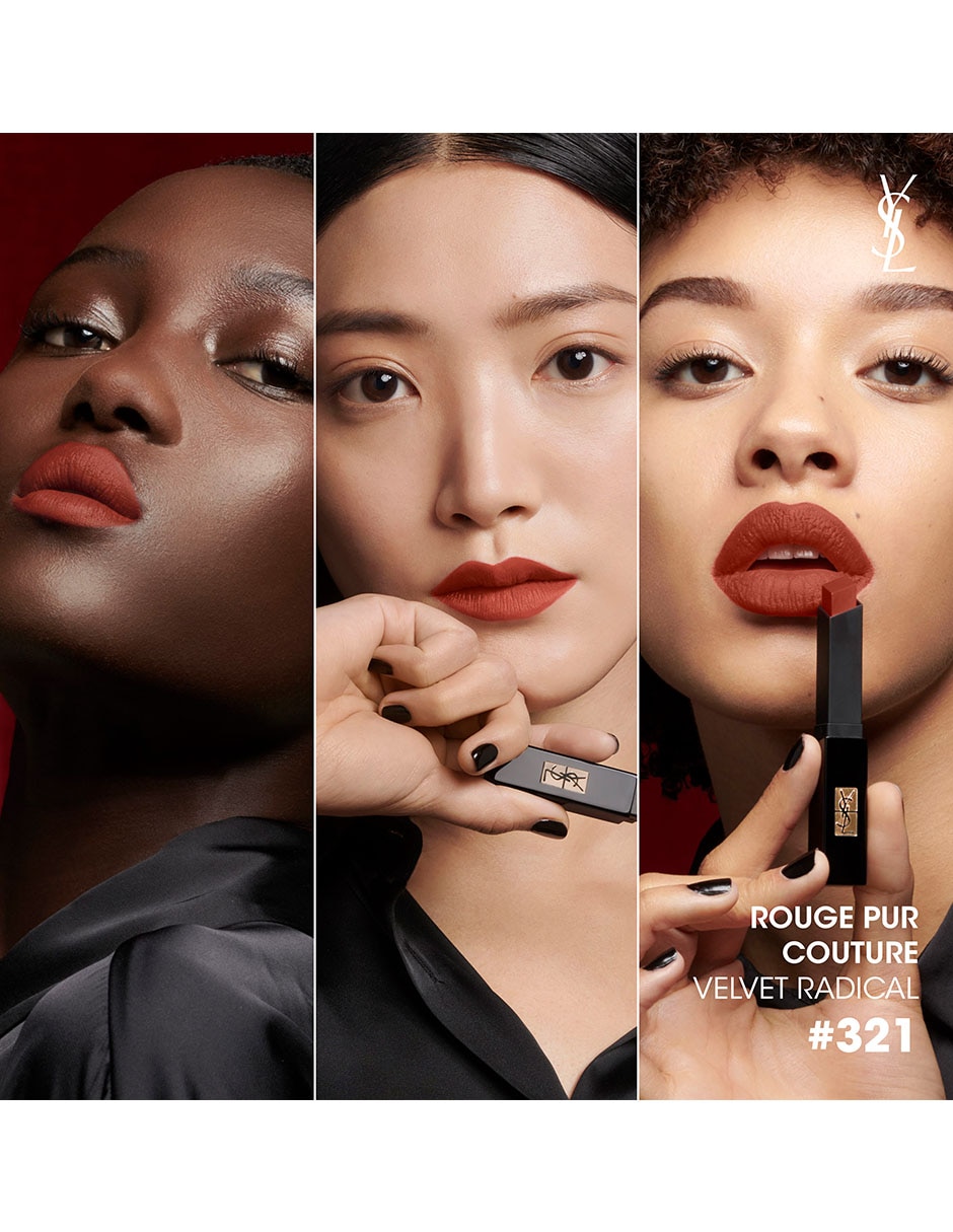 Labial mate Yves Saint Laurent Rouge Pur Couture The Slim Velvet Radical 4