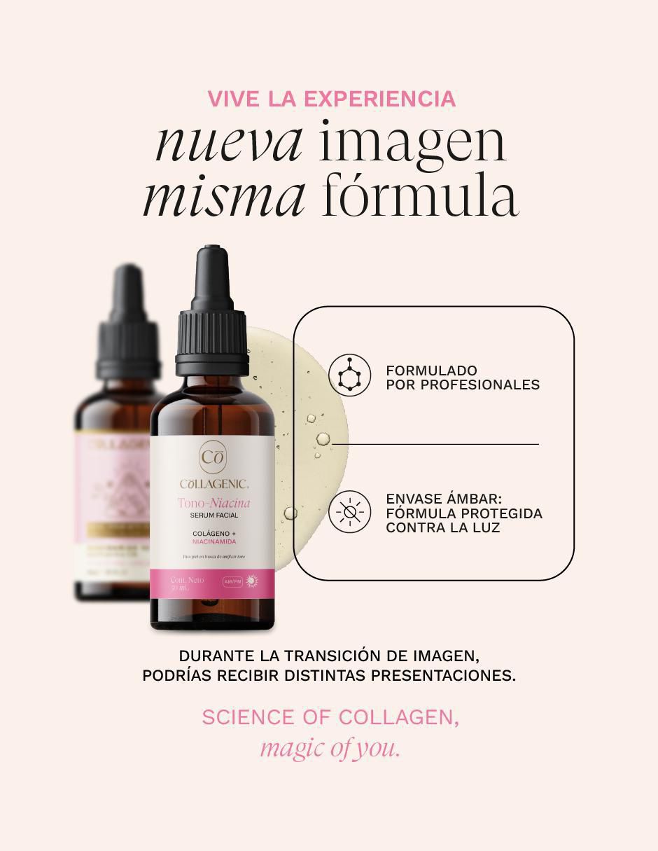 Sérum facial Set Niacinamida + Colágeno 50 ml Collagenic todo tipo piel 7
