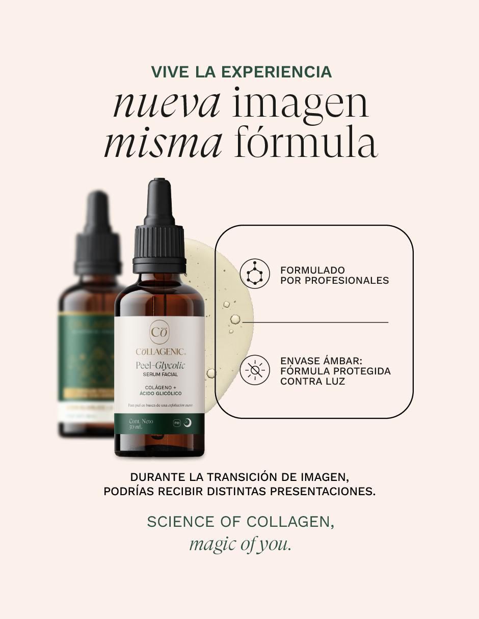 Sérum facial Set Exfoliante Ácido Glicolico + Colágeno 50 ml Collagenic todo tipo piel 7