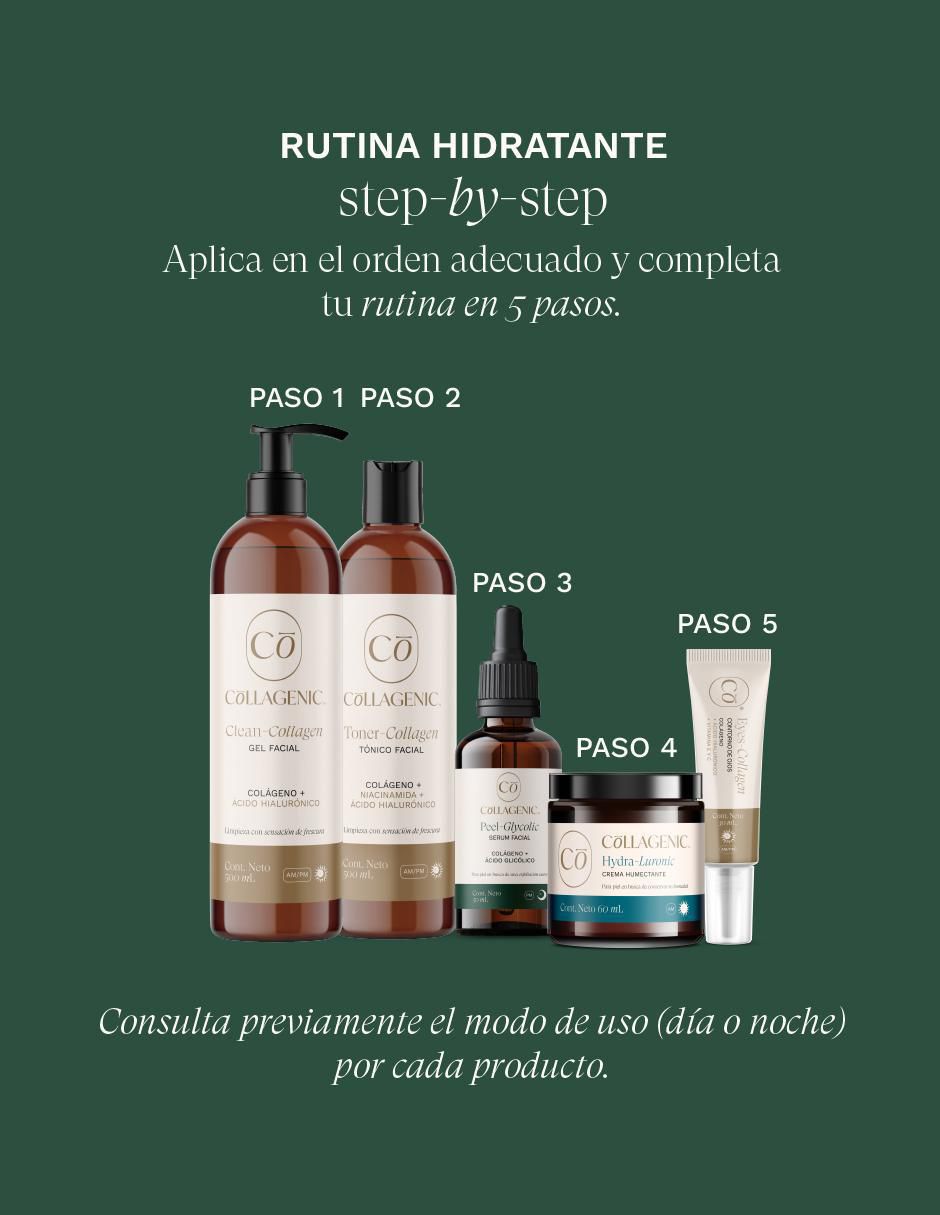 Sérum facial Set Exfoliante Ácido Glicolico + Colágeno 50 ml Collagenic todo tipo piel 6