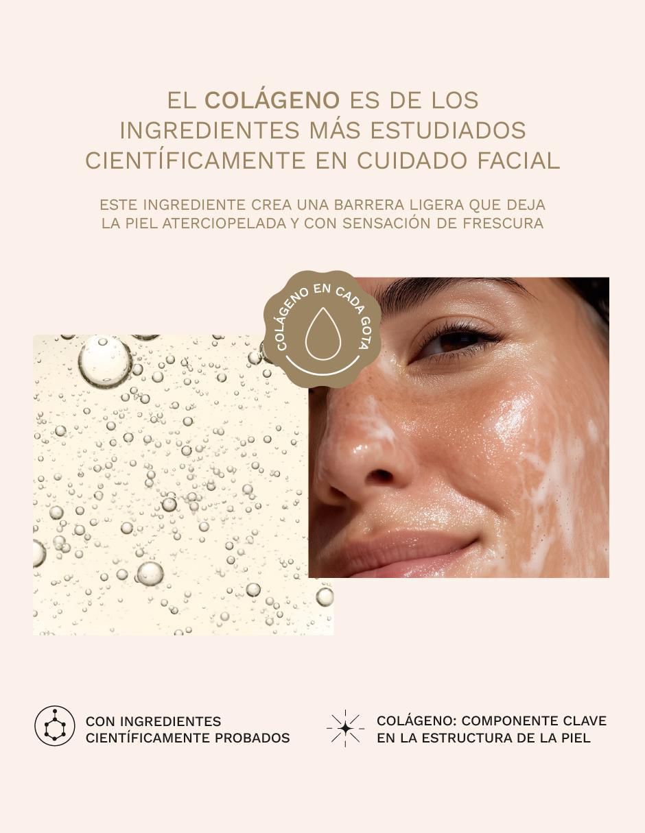 Set Dermolimpiador facial en gel ácido hialurónico + ácido salicílico para piel mixta 500 ml c/u Collagenic para exfoliar 12