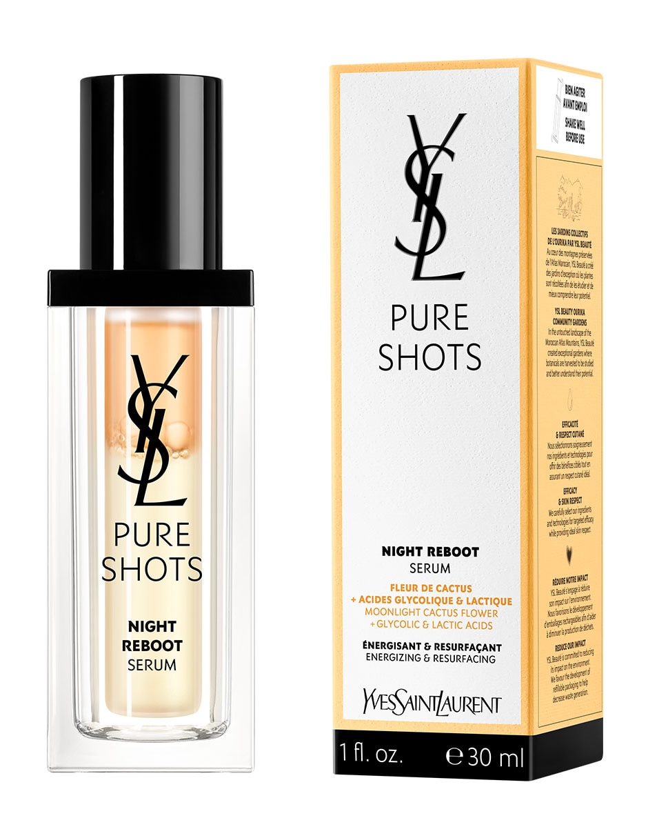 Sérum antiedad facial Night Reboot Yves Saint Laurent Pure Shots todo tipo piel 5