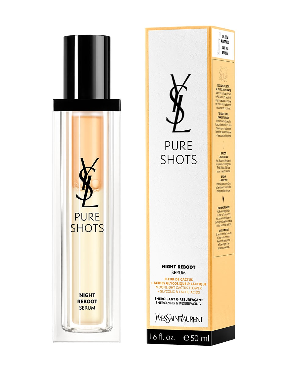 Sérum antiedad facial Night Reboot Yves Saint Laurent Pure Shots todo tipo piel 2