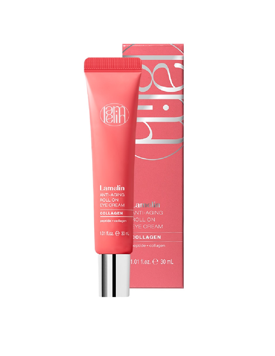 Crema para contorno de ojos recomendada para prevenir signos de la edad día y noche Anti Aging Roll On Eye Cream Collagen 30 Ml todo tipo de piel