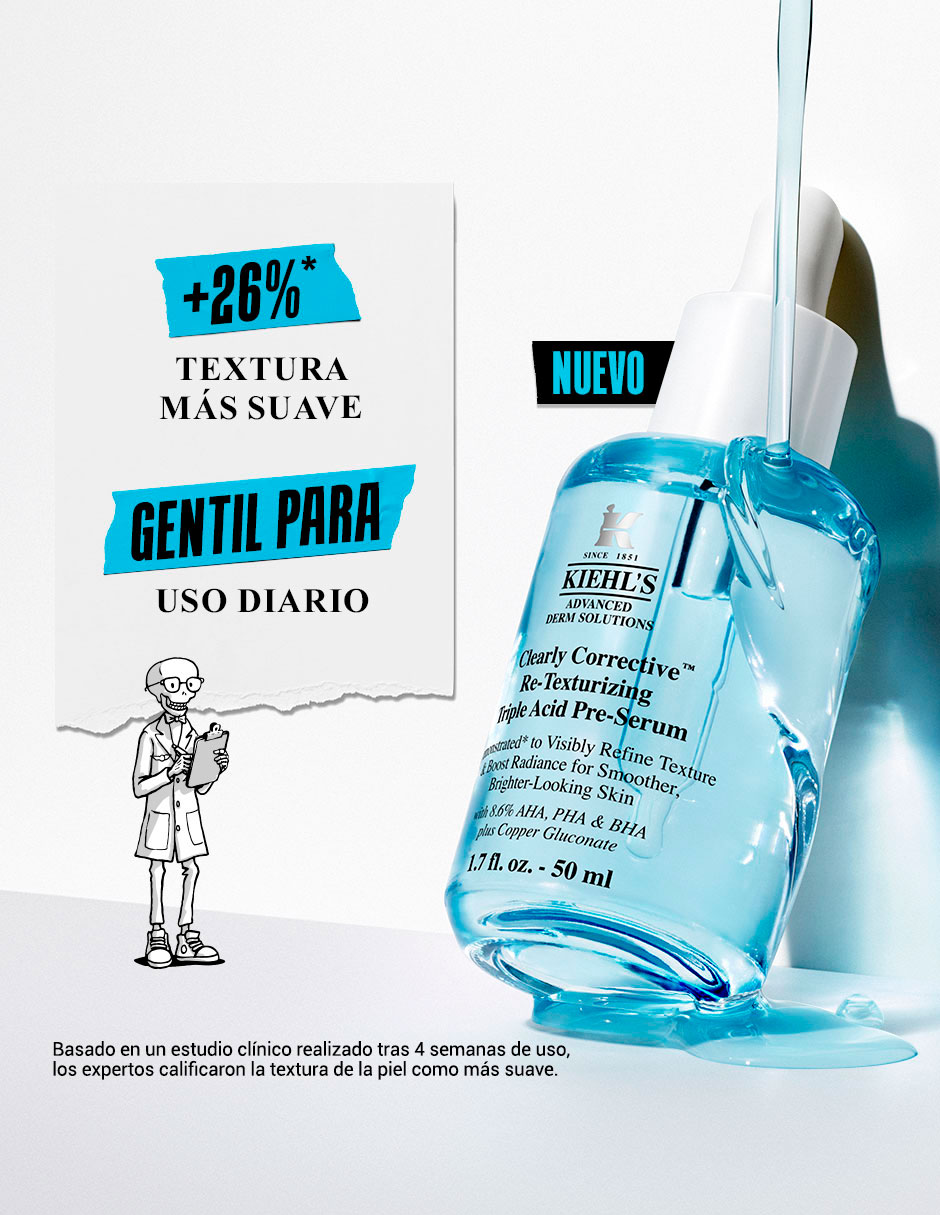Sérum facial Clearly Corrective™ Daily Re-Texturizing Triple Acid Peel Kiehl'S Clearly Corrective todo tipo de piel