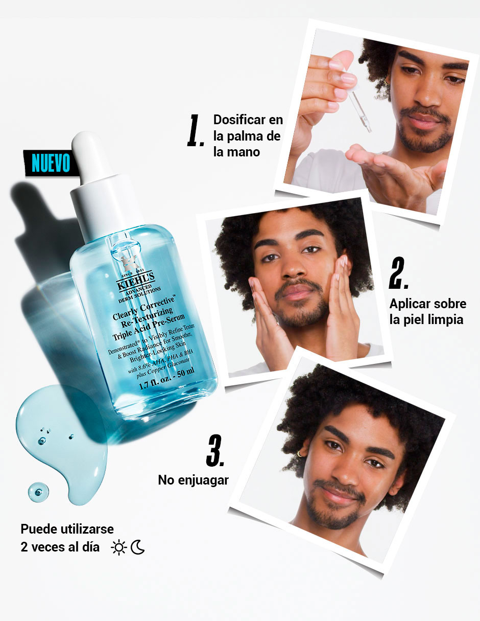 Sérum facial Clearly Corrective™ Daily Re-Texturizing Triple Acid Peel Kiehl'S Clearly Corrective todo tipo de piel