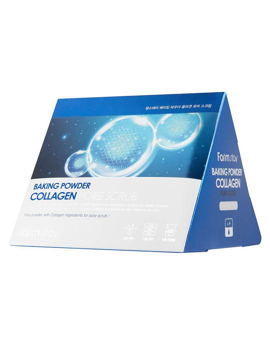 Exfoliante facial Baking Powder Collagen Pore Scrub Farmstay todo tipo de piel