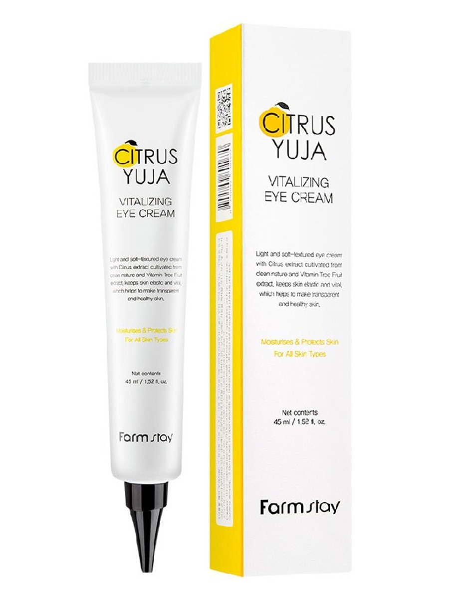Crema para contorno de ojos recomendada para bolsas y ojeras de noche Citrus Yuja Vitalizing Cream 45 Ml todo tipo piel Crema para contorno de ojos recomendada para bolsas y ojeras de noche Citrus Yuja Vitalizing Cream 45 Ml todo tipo piel