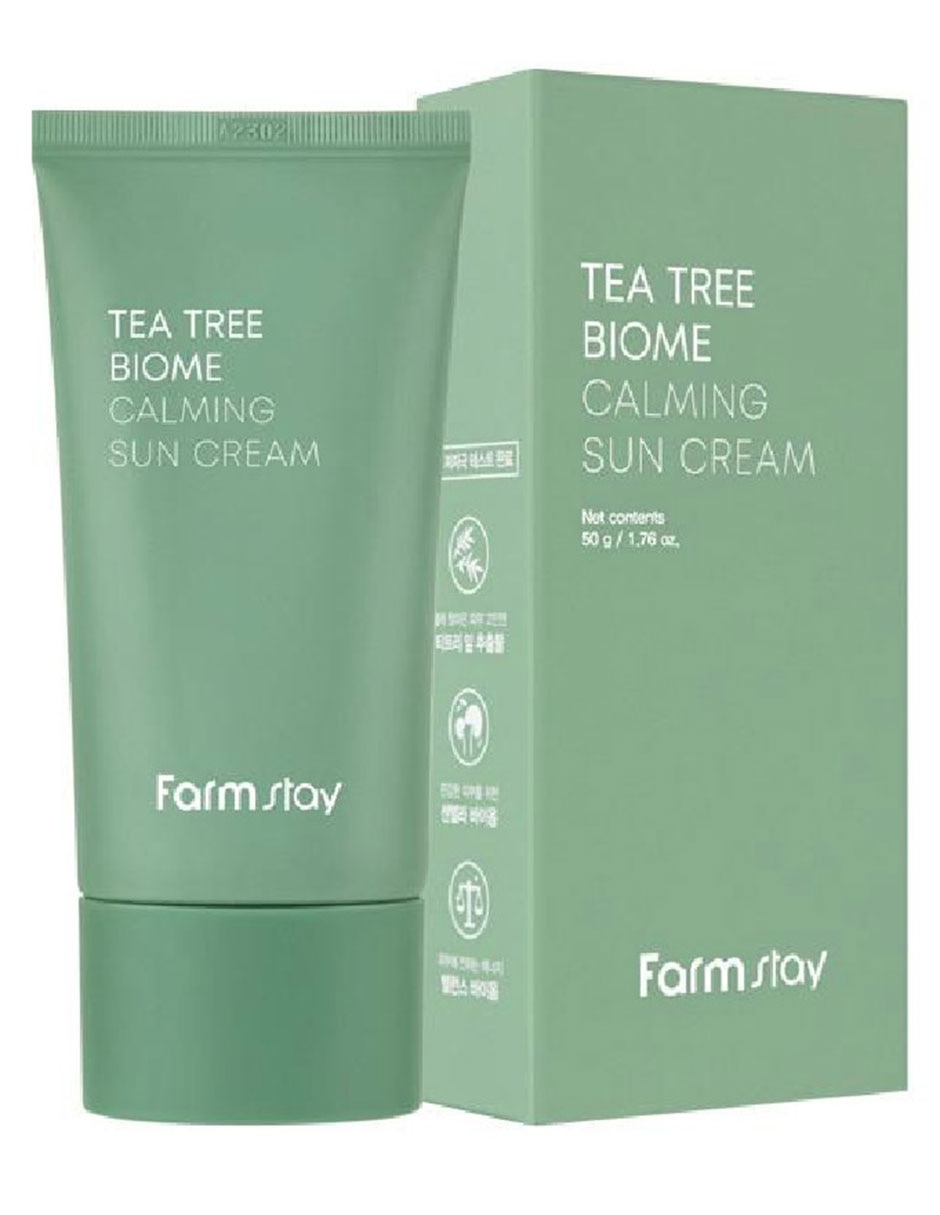 Protector solar FPS 50 Tea Tree Biome Calming Sun Cream 50 g
