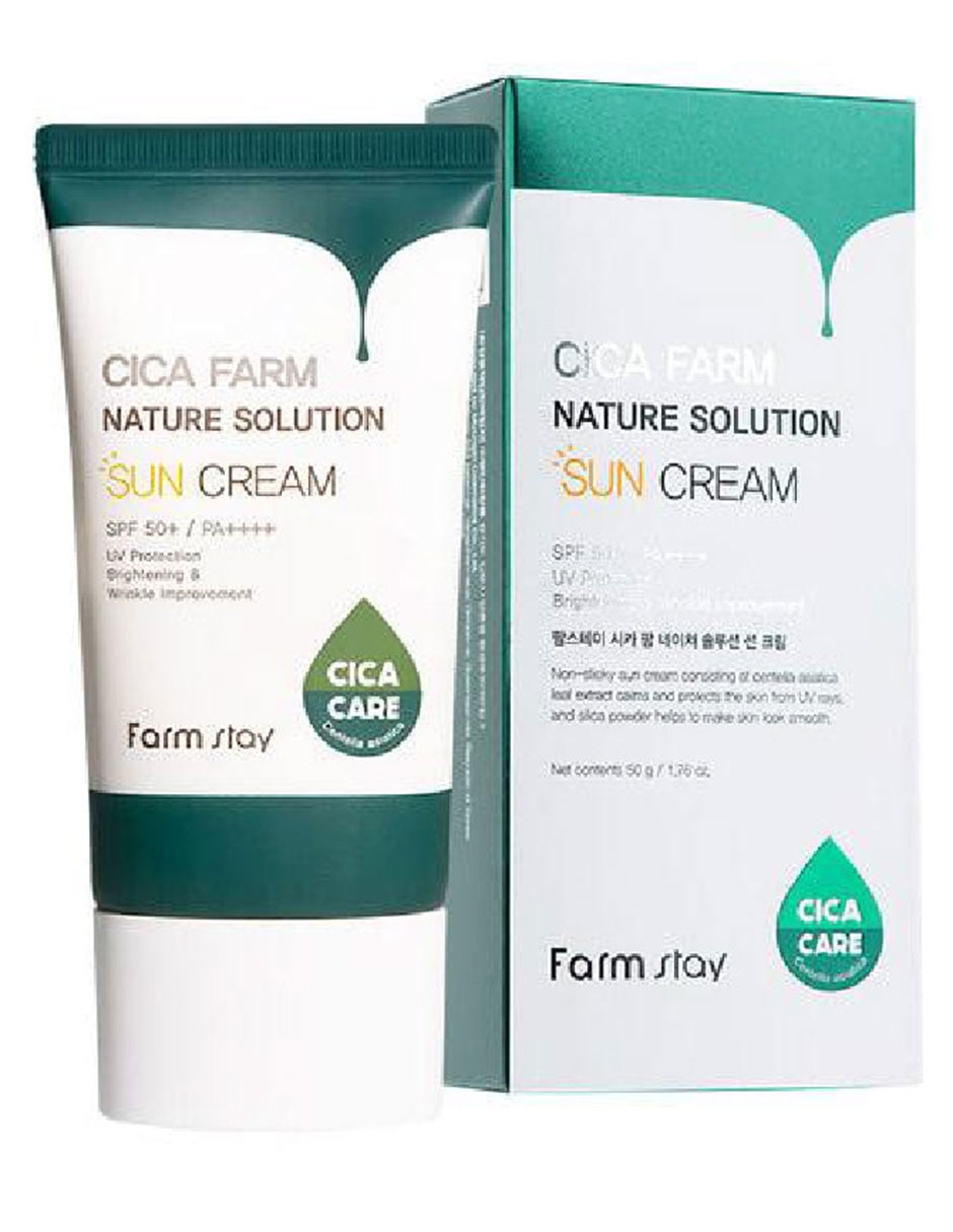Protector solar FPS 50 Cica Farm Nature Solution Sun Cream 50 g Protector solar FPS 50 Cica Farm Nature Solution Sun Cream 50 g