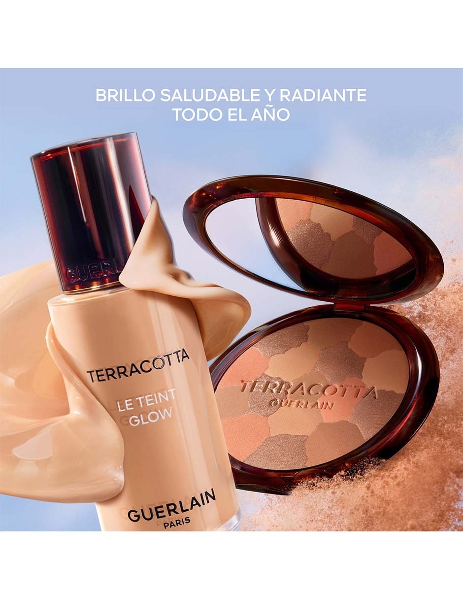 Base de maquillaje líquida Terracotta La Teint Glow luminoso 8