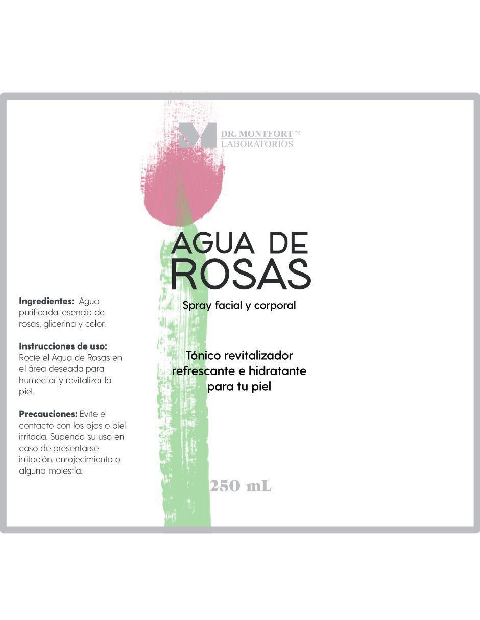 Tónico hidratante Agua de Rosas Laboratorios Dr. Montfort