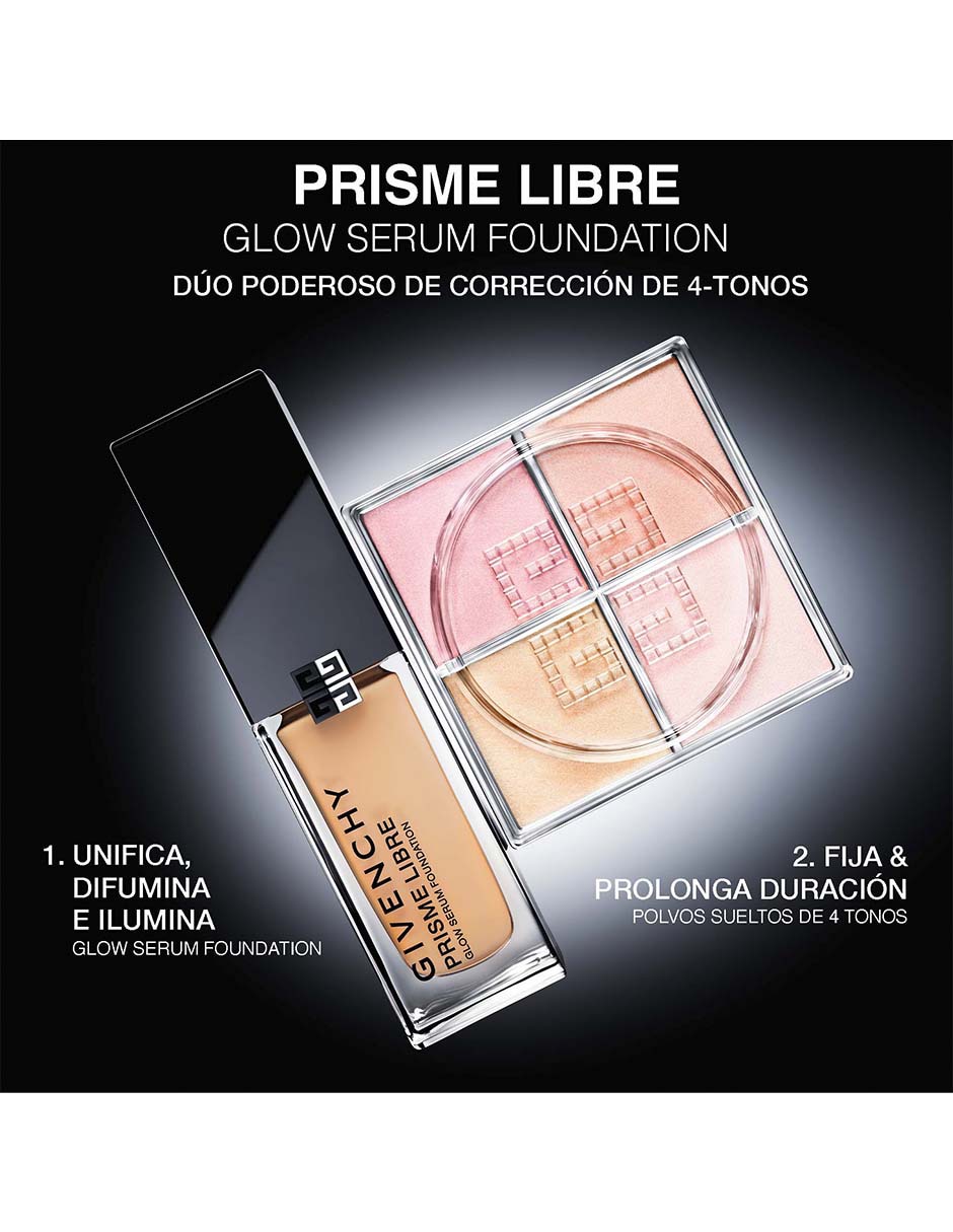 Base de maquillaje líquida Prisme Libre Glow Serum luminoso 7