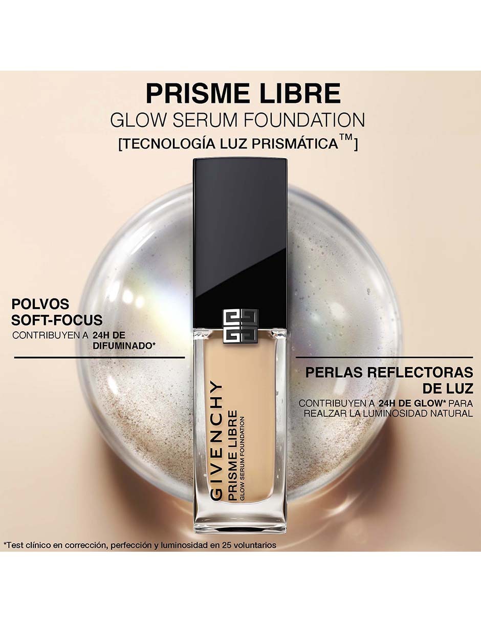 Base de maquillaje líquida Prisme Libre Glow Serum luminoso 9
