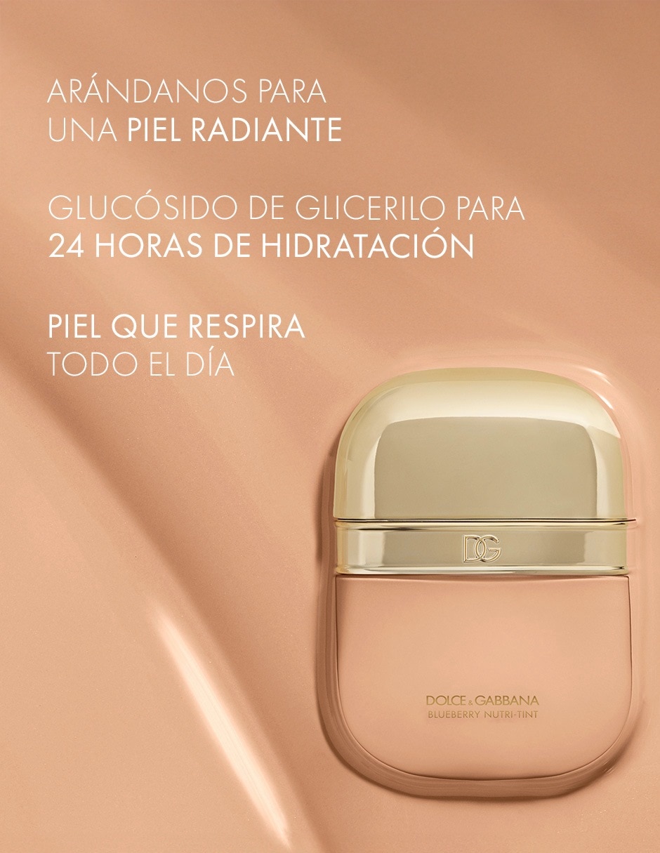 Base de maquillaje líquida Dolce&Gabbana Blueberry Nutri-Tint brillante