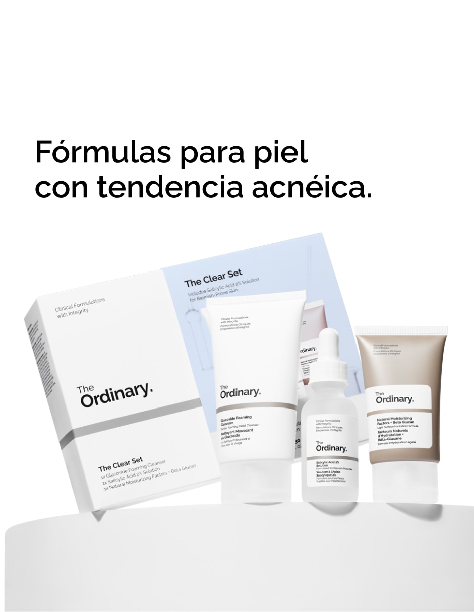 Kit tratamiento facial The Clear reparador