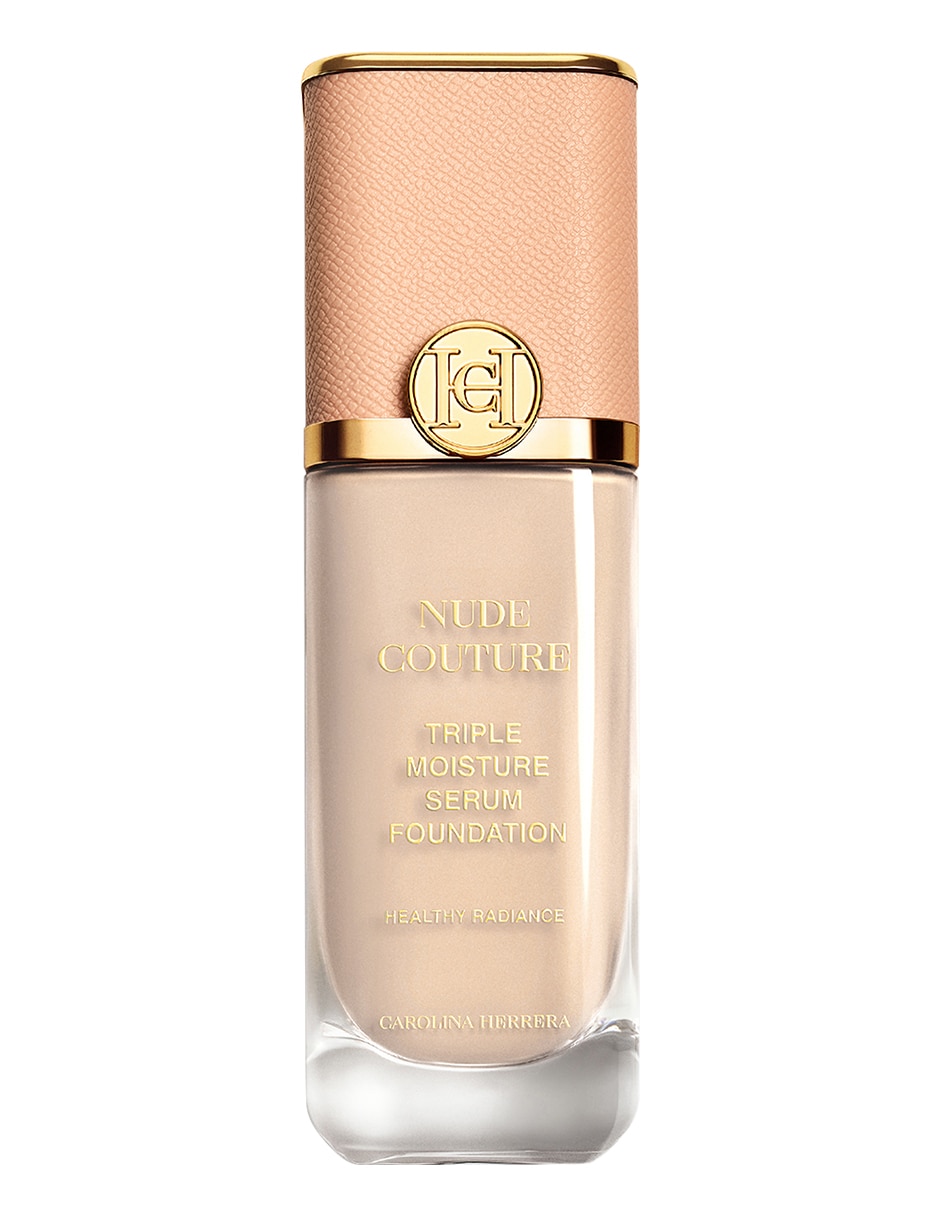 Base de maquillaje líquida Carolina Herrera Nude Couture Triple Moisture Serum Foundation luminoso Base de maquillaje líquida Carolina Herrera Nude Couture Triple Moisture Serum Foundation luminoso