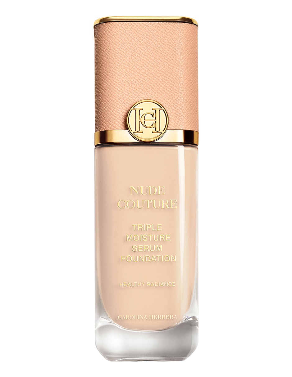 Base de maquillaje líquida Carolina Herrera Nude Couture Triple Moisture Serum Foundation luminoso Base de maquillaje líquida Carolina Herrera Nude Couture Triple Moisture Serum Foundation luminoso