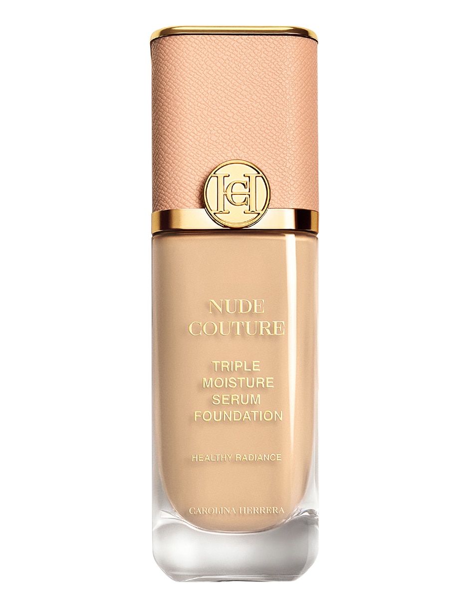 Base de maquillaje líquida Carolina Herrera Nude Couture Triple Moisture Serum Foundation luminoso Base de maquillaje líquida Carolina Herrera Nude Couture Triple Moisture Serum Foundation luminoso