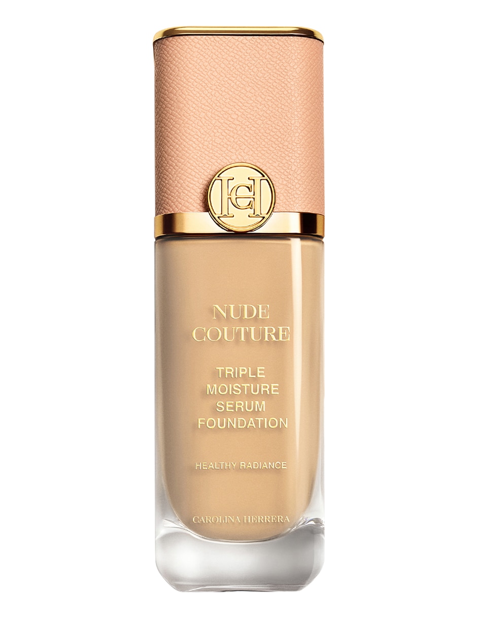 Base de maquillaje líquida Carolina Herrera Nude Couture Triple Moisture Serum Foundation luminoso Base de maquillaje líquida Carolina Herrera Nude Couture Triple Moisture Serum Foundation luminoso