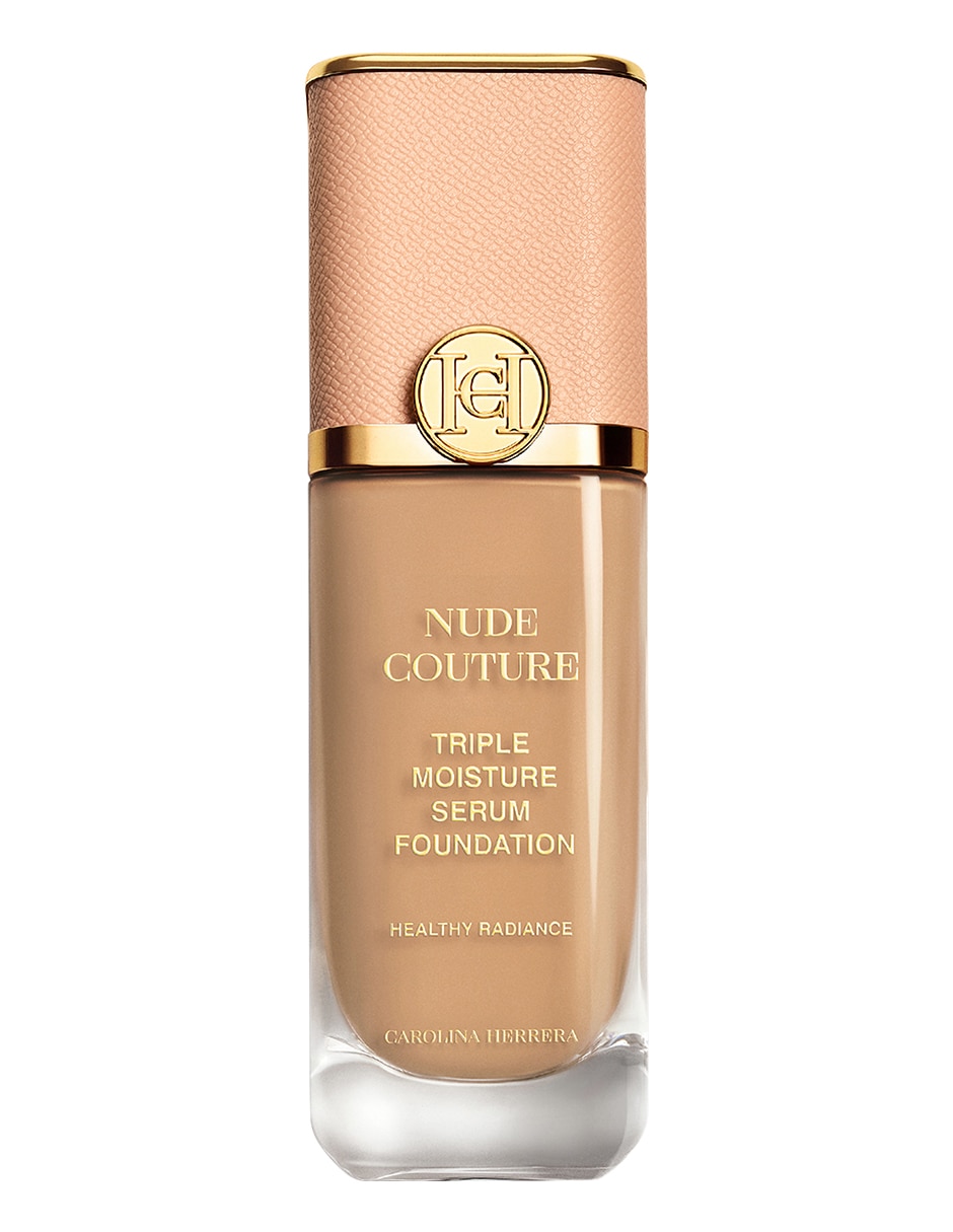 Base de maquillaje líquida Carolina Herrera Nude Couture Triple Moisture Serum Foundation luminoso Base de maquillaje líquida Carolina Herrera Nude Couture Triple Moisture Serum Foundation luminoso