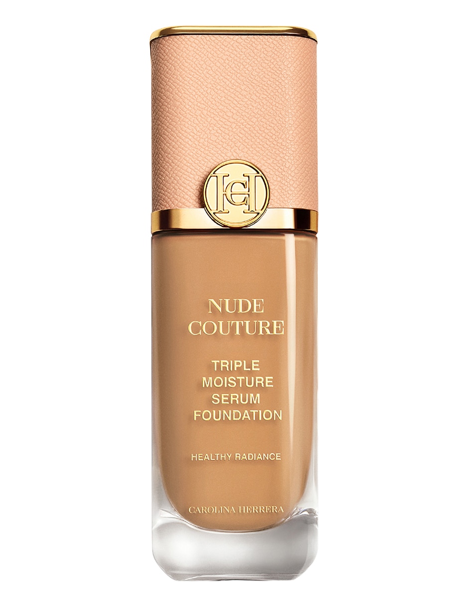 Base de maquillaje líquida Carolina Herrera Nude Couture Triple Moisture Serum Foundation luminoso Base de maquillaje líquida Carolina Herrera Nude Couture Triple Moisture Serum Foundation luminoso