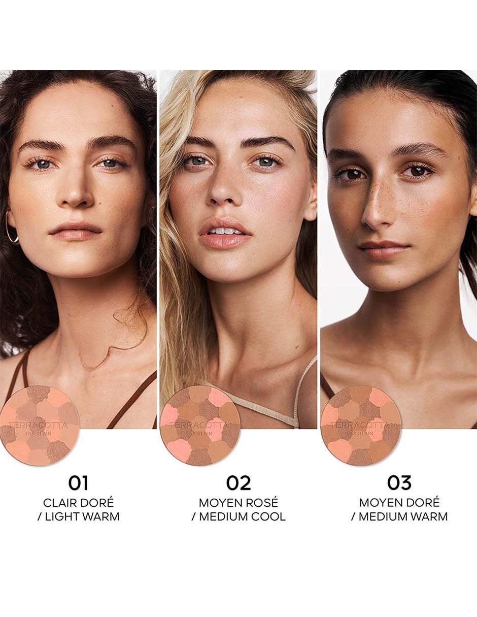 Paleta de blush, iluminador y bronzer Terracotta 3