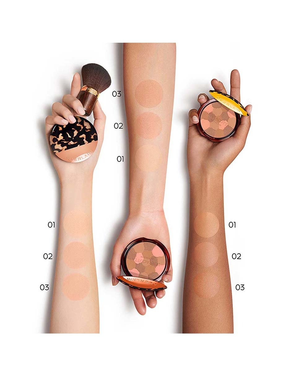 Paleta de blush, iluminador y bronzer Terracotta 4