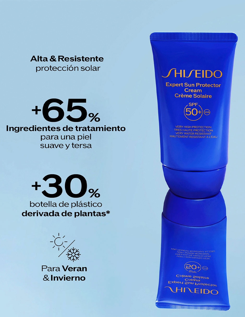 Bloqueador solar FPS 50+ Expert Sun Protector Cream Shiseido Shi GSC