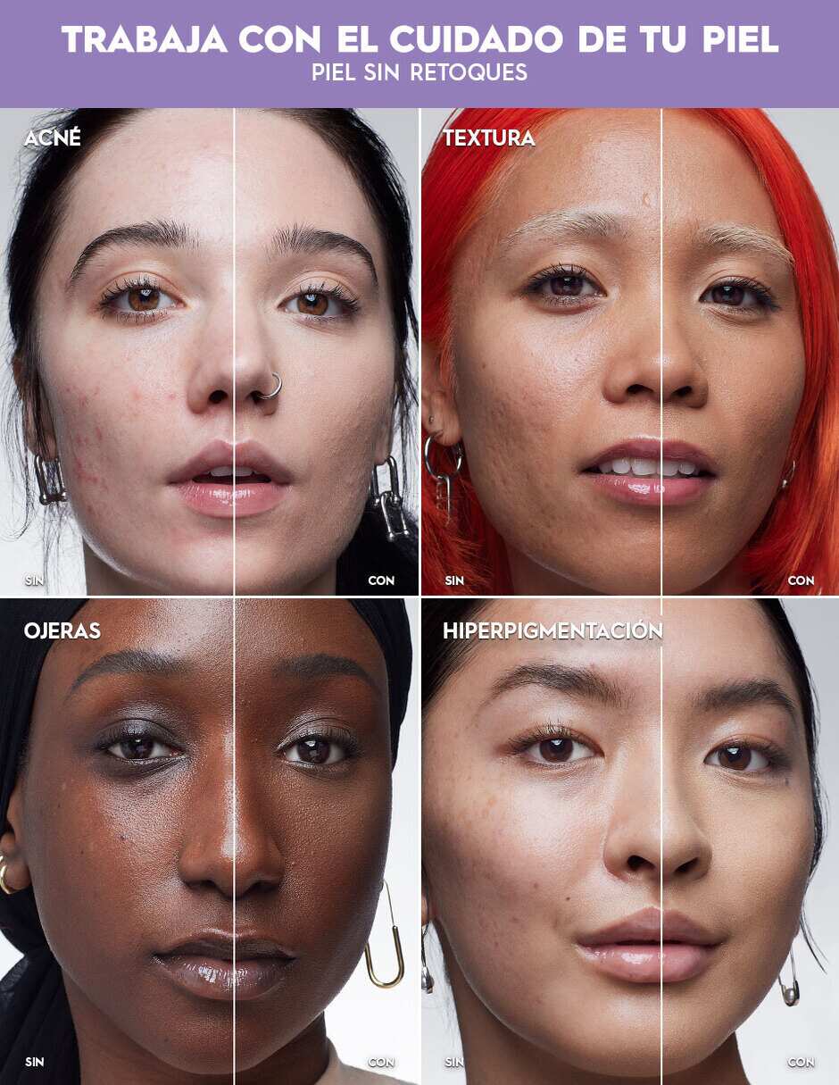 Base de maquillaje líquida Face Bond Foundation mate 5