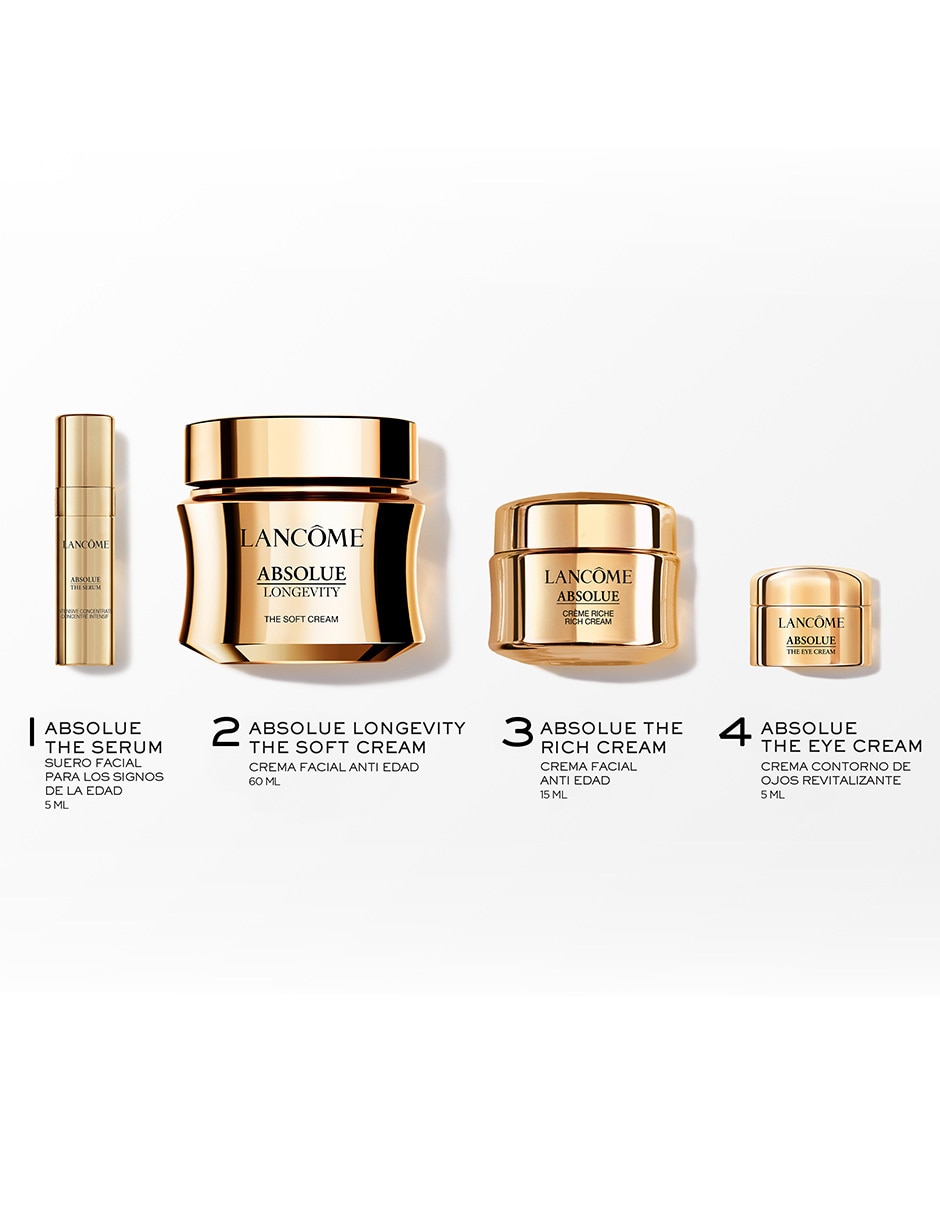 Set tratamiento facial de regalo absolue the soft cream 60 ml edición limitada antiedad Lancôme Xmas 6