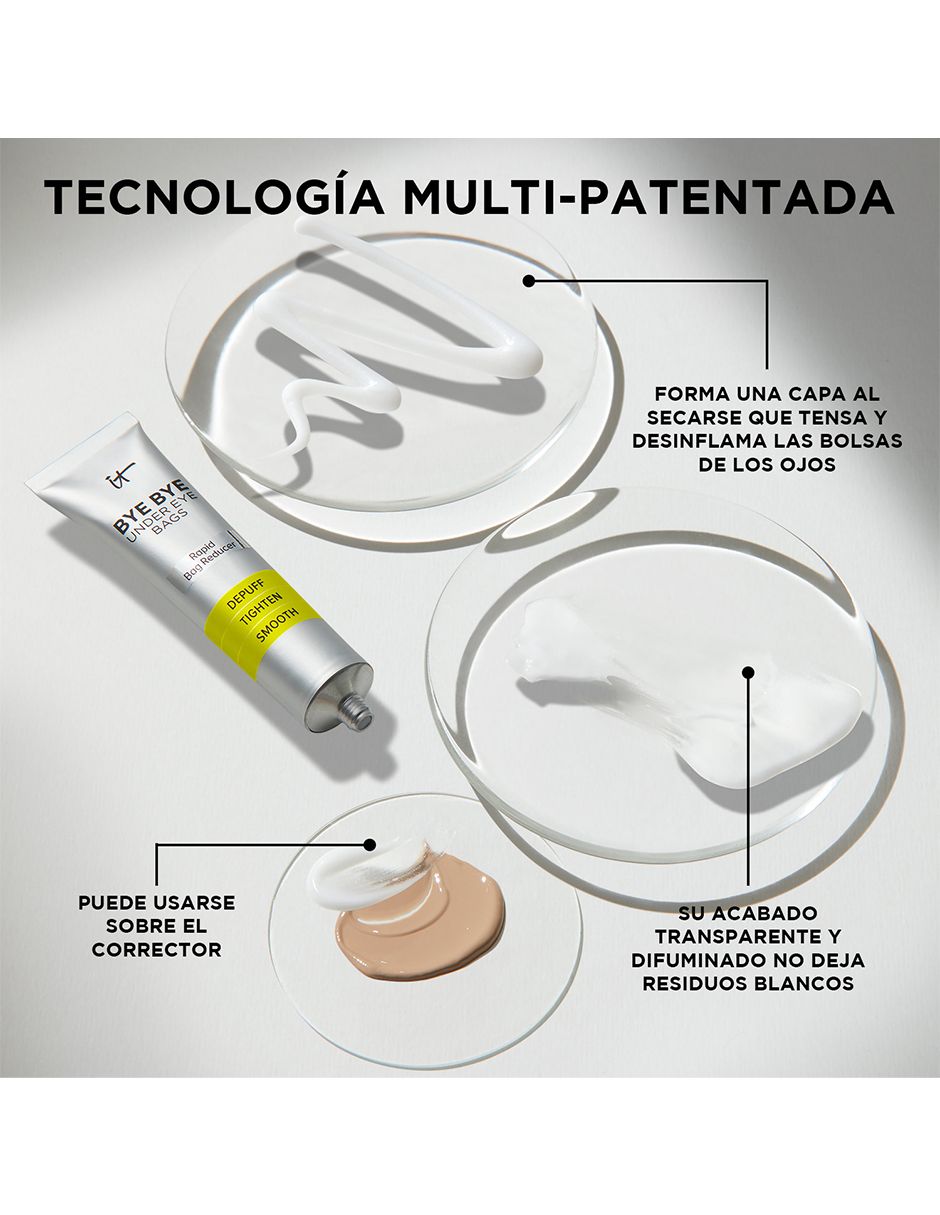 Crema para contorno de ojos recomendada para desinflamar y relajar Día y noche It Cosmetics todo tipo piel
