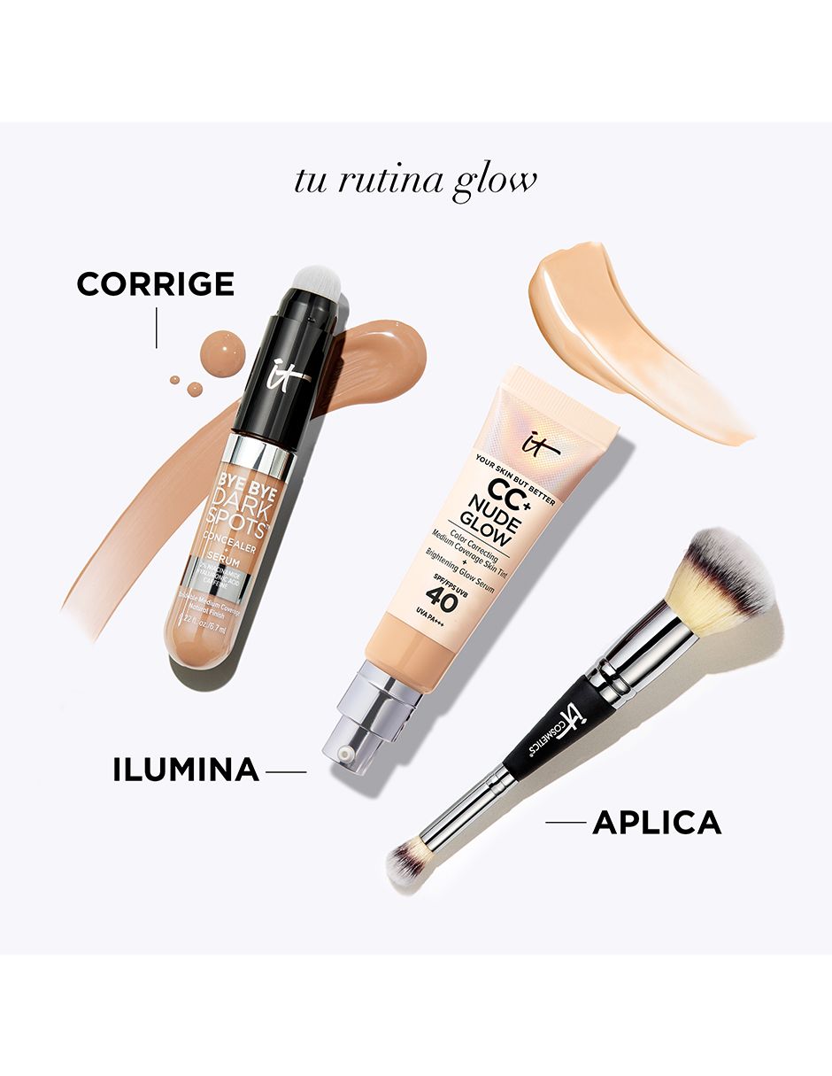 Base de maquillaje líquida IT Cosmetics YSBB CC+ Nude With SPF 50+ luminoso