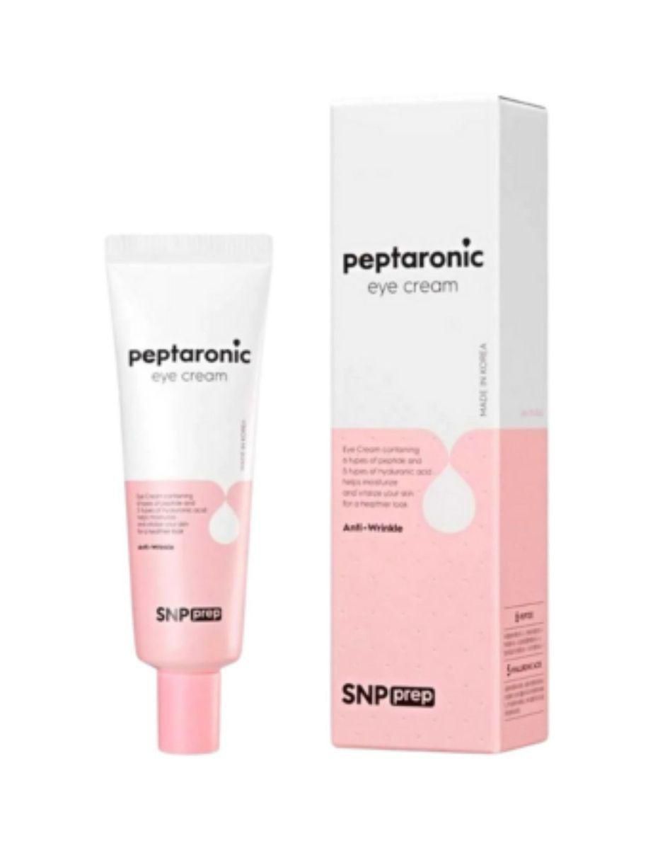 Crema para contorno de ojos recomendada para prevenir signos de la edad de día y noche SNP PREP Peptaronic para todo tipo piel